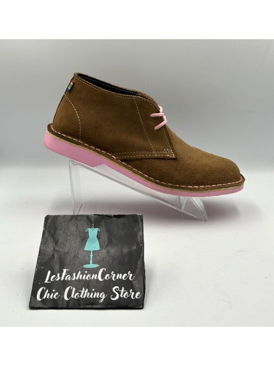 Veldskoen Tan Suede Heritage Uhambo Pink Sole Chukka Boot 8 Men’s/Women’s 10 main image 4